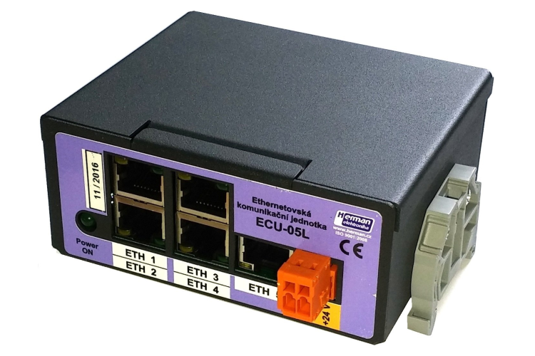 Neřízený přepínač sběrnice ethernet ECU-05L