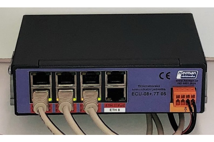 Unmanaged Ethernet bus switch ECU 08L.+7T.05